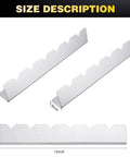Four Piece Stainless Steel Kabob Skewer Rack Set For Grilling BBQ shown in 12 inch size with slots for skewers