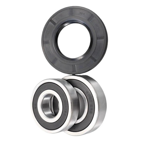 Beast Mode Drum Washing Machine Tub Bearing Oil Seal Repair Kit Featuring 6306Rz And 6307Rz with black oil seal and steel bearings.