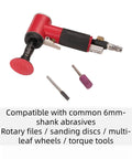 This Badass Pneumatic Air Angle Grinder Packs A Knockout 16000 Rpm Right Angle Die Design with 6mm shank abrasives.