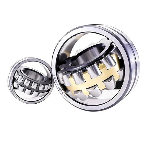 Heavy Duty Self Aligning Spherical Roller Bearings Rock Solid For Tough Industrial Machinery And Conveyor Lines 40 Mm X 90 Mm X 23 Mm Premium Chrome Steel Workhorse Grade Shaft Support Unit - close-up view of roller bearings.