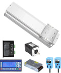 Built Tough Rock Solid Dustproof Enclosed Linear Guide Electric Slide Table Module With Precision X Y Stage And 1605 Ball Screw Actuator System, includes driver and controller.