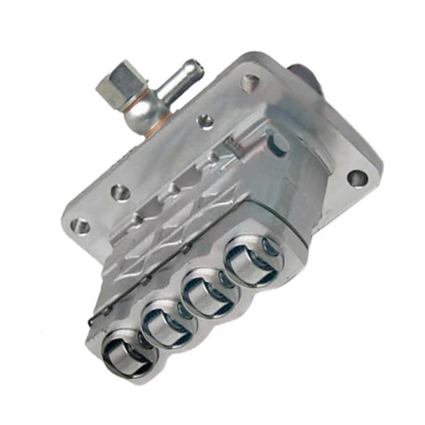 Top Shelf Fuel Injection Pump Built Tough For Caterpillar C2 2 And 3034 Engines, shiny metal design with multiple outlet ports.