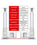 Dual Linear Actuator Sync Controller Set 24V Adjustable Stroke 400 To 1000Mm Range Up To 800Kg Load with stainless steel and aluminum details.