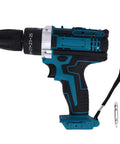 Premium 21V Brushless Cordless Drill Driver providing knockout torque, with 10mm chuck and accessories for DIY wood projects.