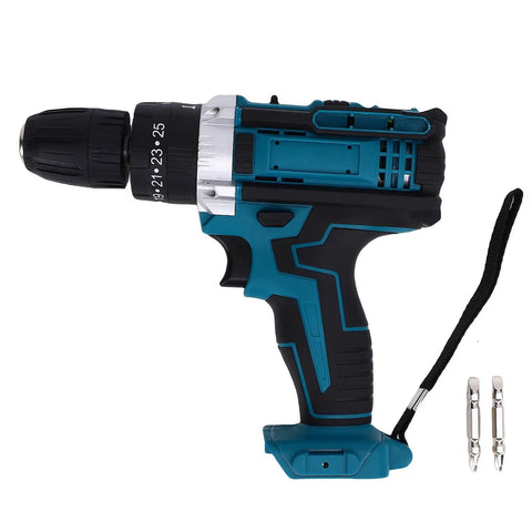 Heavy Duty 21V Cordless Drill Driver Delivering Full Capability For Wood Or Plastic Drilling And Furniture Assembly During Household Repair Tasks. Compact design with ergonomic handle.