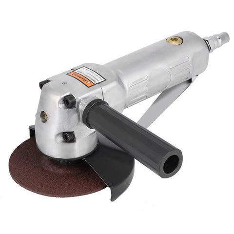 4 Inch Pneumatic Air Angle Grinder 11000 Rpm High Speed Polisher Heavy Duty Metalwork Tool with disc for fast rust stripping and deburring.
