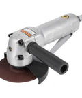 Heavy Duty Pneumatic Angle Grinder With Rock Solid 100mm Sanding Pad Delivers 11000rpm For Crushing Deburring Metal Polishing And Fast Workshop Finish Work On Steel And Aluminum Surfaces Like A Champ.