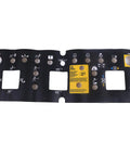 Kickass Platform Control Panel Decal Replacement For Genie S-60 And S-65 Boom Lifts showing tough black vinyl console for controls.