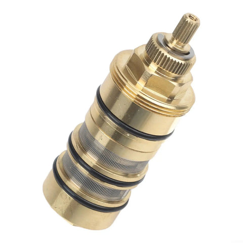 Real Deal 130156 Shower Valve Cartridge Replacement Featuring Heavy Duty 3 4 Inch Brass Core, single brass cartridge with seals.