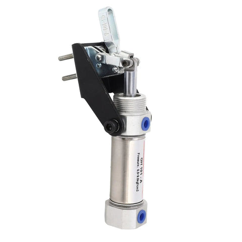 Heavy Duty U Shape Pneumatic Hold Down Clamp With A Badass 50kg Grip Built From Tough Sphc Steel And Stainless To Keep Every Workpiece Locked Down Tight During Production Runs - side view of the clamp.