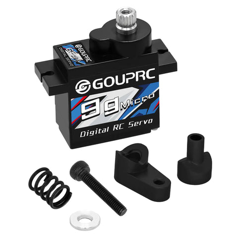 9G Micro Digital Servo With Metal Gears For ARRMA Granite GROM Typhon And GROM 1 18th To 1 14th RC Cars Upgrade