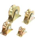 Heavy Hauling V Groove Gate Wheels 4 Pack Stainless Steel Sliding Door Rollers U Type 30mm precision bearing pulleys set