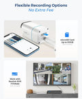 Image showing 4K PoE Outdoor Security Cam With 123 Degree Field Of View And 5X Optical Zoom, Color Night Vision, MicroSD Support.