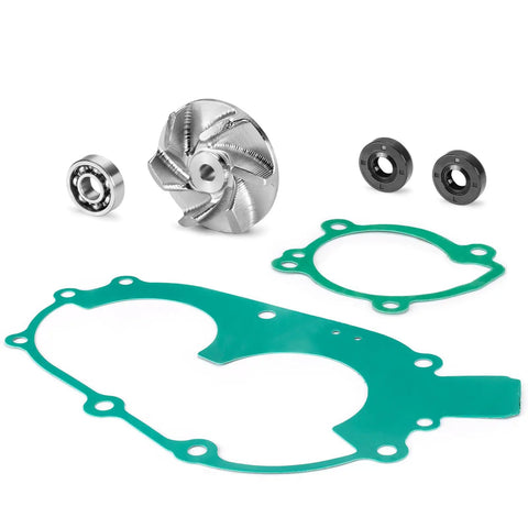 Premium Water Pump Impeller Gasket Bearing And Seal Kit Fits Polaris Sportsman Big Boss Scrambler 400 includes impeller, gaskets, and seals.