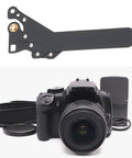No Sweat Shutter Blade Replacement Kit For Canon Dslr Repair, aluminum precision blade alongside Canon DSLR camera.