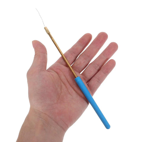 Flame Test Rods Kit With Cobalt Glass Filter Sheet For Chemistry Classrooms And Group Experiments, shown with metal wire handle.