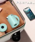 0.5L Portable Electric Kettle For On The Go Quick Boil, Stainless Steel Travel Kettle With Boil Dry Protection And Auto Shut Off, Green