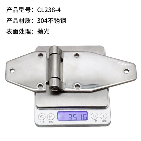 Top Shelf 304 Stainless Steel Industrial Hinge Tough As Nails Engineering Polished Mirror Finish For Tool Chests And Control Cabinets, 304 stainless steel, 3x2.5 inches.
