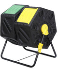 37 Gallon Garden Compost Tumbler With 360 Degree Rotation Dual Bin System Turns Kitchen And Yard Waste Into Rich Fertilizer Fast In 4 To 6 Weeks Durable Stainless Steel Frame And Premium Plastic Body