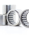 Top Shelf Drawn Cup Needle Roller Bearings For High Speed Performance SCCE68 B68 BA68Z Slick Fit 5 Piece Pack close-up showing steel construction.