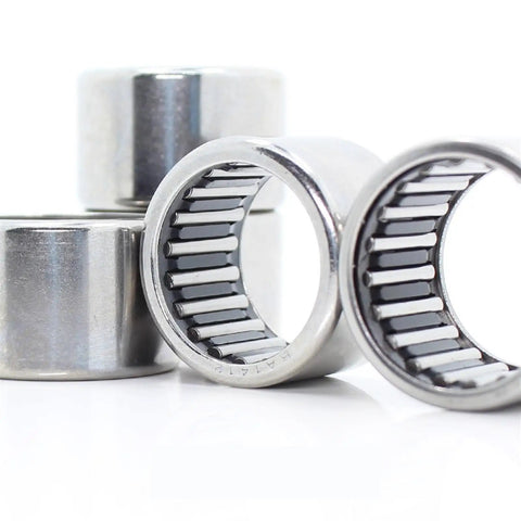 Top Shelf Drawn Cup Needle Roller Bearings For High Speed Performance SCCE68 B68 BA68Z Slick Fit 5 Piece Pack close-up showing steel construction.