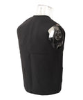 Back view of Adjustable Electric Heating Vest With Three Heat Levels For Outdoor Work Fishing Hiking And Camping, Size XL