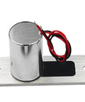 Heavy Duty Waterproof Electronic Door Drop Bolt Lock With Dc 12 Volt Magnetic Induction Auto Deadbolt unit with silver finish.