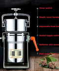 All In One Grain Mill And Grinder For Beans Nuts Spices Herbs Pepper Seeds And Cereal Wheat Coffee Grinder And Powder Maker displayed
