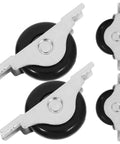 Replace Your Sliding Door Pulley Wheel Roller With Double Bearings At 40mm, black wheels with metal brackets for patio sliding doors.