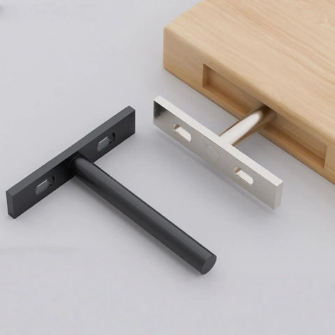 Two Pack Heavy Duty Floating Shelf Brackets Rustproof Wall Shelf Hardware Replacement Support For Wooden Shelves Easy Install Hidden Inside Wall Design