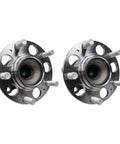 Heavy Duty Rear Wheel Hub Bearing Assembly Kit Pair Driver And Passenger Side Direct Fit Replacement Parts, metallic finish, positioned face up.