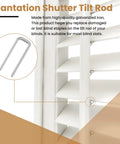 Complete 220 Piece Plantation Shutter Repair Toolkit Featuring Durable Steel Pins Bulk Louvers Staples Precision Washers And Heavy Springs For No Sweat Home Fixes with galvanized iron tilt rod.