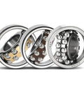 Pro Level 1306 Double Row Self Aligning Ball Bearings 30Mm By 72Mm By 19Mm Hardened Chrome Steel Caged Design focus on three different bearings.