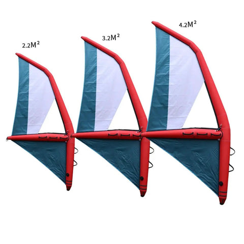 Inflatable Wing For Wind Wing Foiling, Kitesurfing And Windsurfing, All Purpose Surf Wing Sail, Oxford Cloth, 2.2/3.2/4.2㎡ sizes