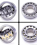 Heavy Duty Self Aligning Roller Bearing 22215 CAK W33 Single Pack with steel and spherical rollers for industrial use.