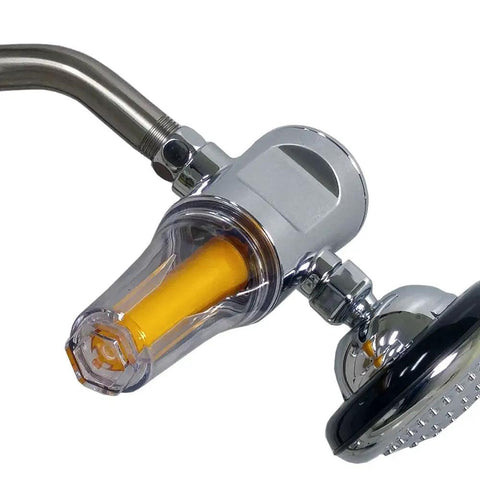 Vitamin C Inline Shower Filter Attachment For Your Existing Shower Head, Remove Up To 99.9 Percent Chlorine And Chloramines