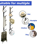 Heavy Duty Skateboard Wall Mount Rack For Your Rad Longboard And Snowboard Stash Solid Carbon Steel Hanger used for hanging hats and headphones.