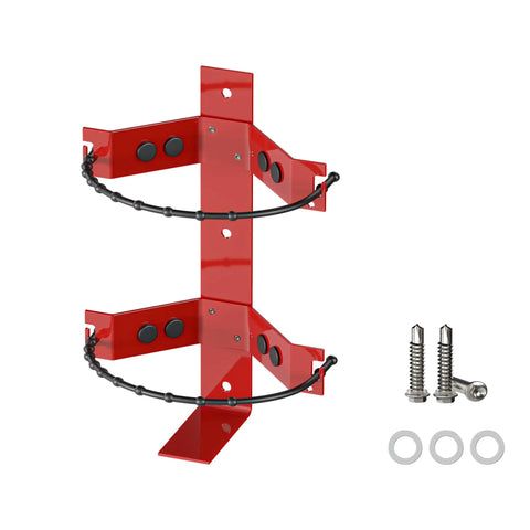 All Purpose Fire Extinguisher Mount Bracket With Easy Install Kit Holds Up To 10 Lbs for Home Truck RV Boat Marine Or Commercial Use