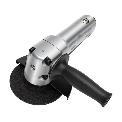 Heavy Duty Pneumatic Angle Grinder 5 Inch At 11000 Rpm with ergonomic handle for cutting metal and weld cleaning.