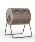 Outdoor Compost Tumbler Bin 38 Gallon Dual Chamber With Easy Turn Lockable Inlet Rotating Bin For Garden Kitchen And Yard Waste