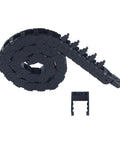K2 Plus Cable Drag Chain Replacement Open For Hot End Extruder Direct Drop In Easy Install shown coiled with open link detail