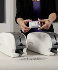 Ready To Roll Simplex ID Card Printer Kit Featuring Usb Camera, Premium Ymcko Ribbon, One Hundred Pvc Badges, And Straightforward Photo Capture Software For No Sweat Professional Printing with ID card and printers