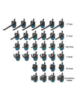 Hang Tight Pegboard Hooks Kit With Locking Design 32-Piece Tool Organizer Set with assorted peg hooks and screwdriver holder