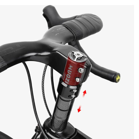 Adjustable Bicycle Handlebar Riser Stem Extension Up To 60 Mm For Mountain Bikes, Aluminum Alloy Height Adapter With 28.6 Mm Clamp