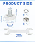 Ditch The Jittery Drawer With 19 mm White Slider Rollers Upgrade Your Cabinet Doors Sweet Slide Action Includes Screw And Wrench Heavy Duty Replacement Hardware 8 Piece White Set components including rollers, nuts, and wrench