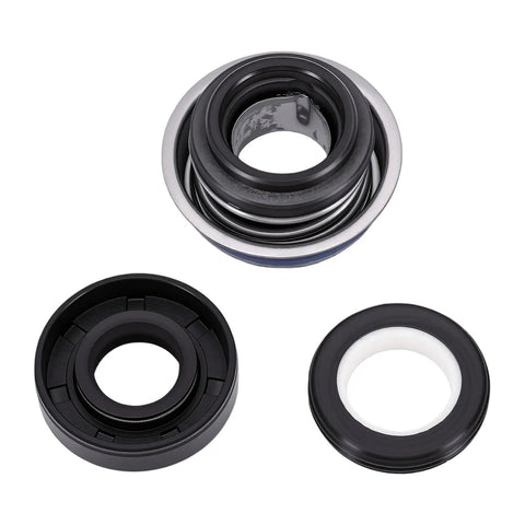 Heavy Duty Motorcycle Seal Kit With Beefy Silicon Carbide Optical Seal Plus Oil Gasket For Magna 250 Vt Series Models showcases three seals.