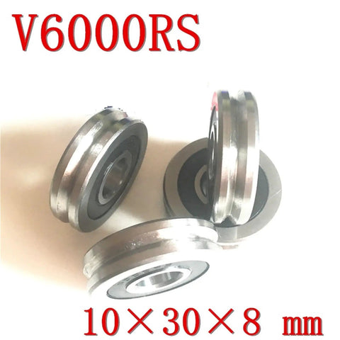 Top Tier V Groove Pulley Ball Bearings And Precision Track Guide Rollers For Heavy Duty Hardware Rigs Featuring Double Zz Seals. V6000RS size.