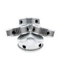 Premium Eighty Tooth Three M Synchronous Timing Belt Pulley Featuring A Precise Sixteen Millimeter Bore And Fifteen Millimeter Groove Slap It On Your Machine Setup For Snappy Motion Control In This Tough Ten Pack stacked in groups showing detailed design and bore size.