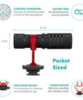 Hella Clean Audio Universal Shotgun Microphone For Cameras Smartphones Dslr Mirrorless Laptop Plug And Play with shock mount
