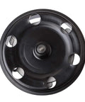 Heavy Duty Water Pump And Thermostat Gasket Set Built Tough To Run Slick For 4.3L V6 5.3L 6.2L V8 Engines displaying a black water pump component with mounting holes.